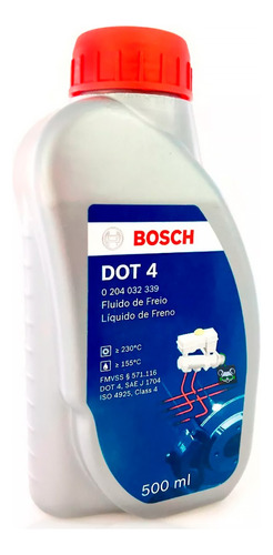 Fluido Oleo De Freio Bosch Dot 4 Original Carro E Moto 500ml