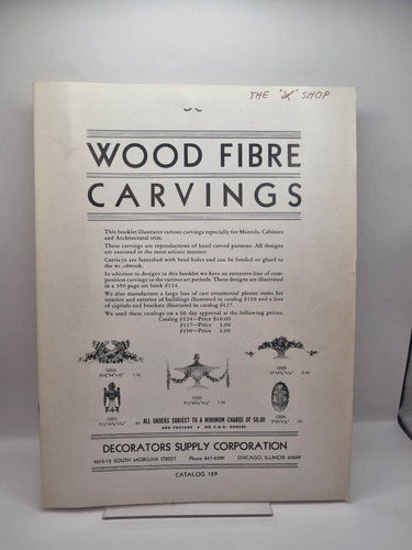 Wood Fibre Carvings. Catalog 129.varios Autores