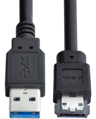 Cable Adaptador Usb 3.0 A Esata De 5v Power | Negro