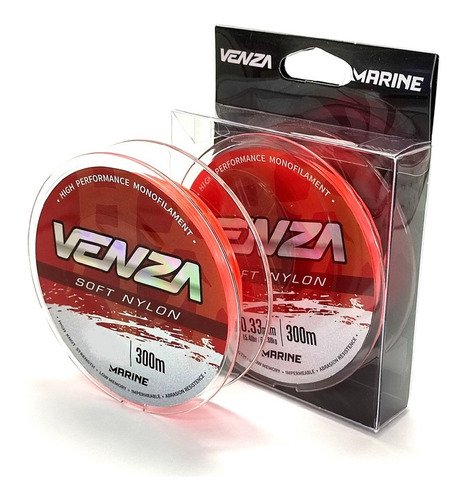 Linha Monofilamento Venza Soft Orange 0,33mm 300mt - Marine