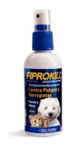 Antipulga, Garrapata Spray Fiprokill 50ml Gatos-perros Tm