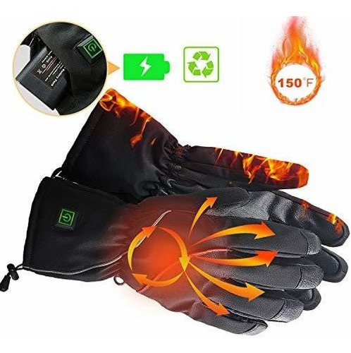 Kamlif  Guantes Calentados Para Invierno Cálidos Ciclismo Se