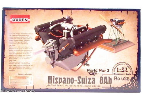 Roden 625 Hispano-suiza 8ab 1/32 Milouhobbies