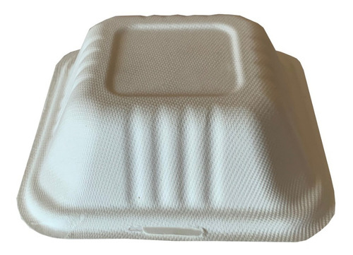 Envase Compostable Tipo Clamshell Hamburguesa Paq De 50 Pzas