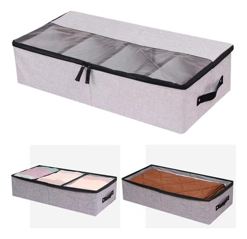 .. Caja De Almacenamiento Organizadora De Divisores Gris