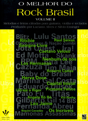 O melhor do Rock Brasil - Volume II, de Diversos. Editora Irmãos Vitale Editores Ltda, capa mole em português, 2002