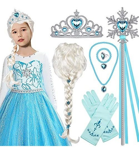 Tacobear Elsa Wig Frozen Elsa Braid Con Princesa Z4xzq