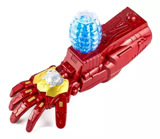 Pistola Guante Ironman Avengers Balas De Hidrogel Juguete