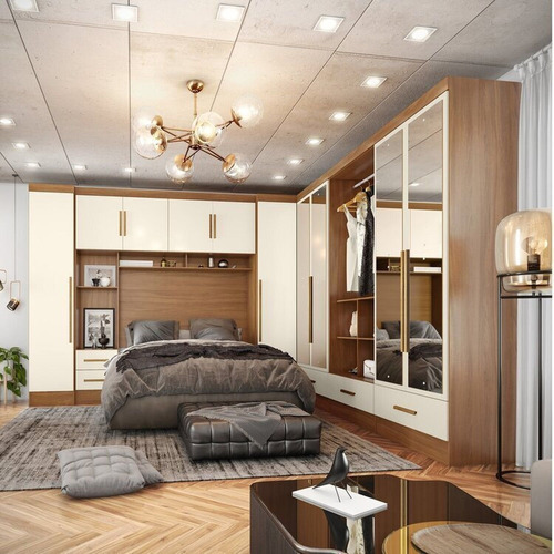 Quarto Modulado Casal Completo 6 Peças 6 Portas 5 Ggwt