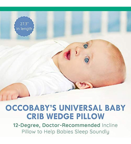 Occobaby - Almohada De Cuña Universal Para Cuna De Bebé Con