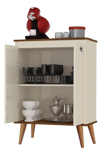 Cantinho Do Café Pé Palito Classic Drem Retro Balcão OFF/FREIJÓ