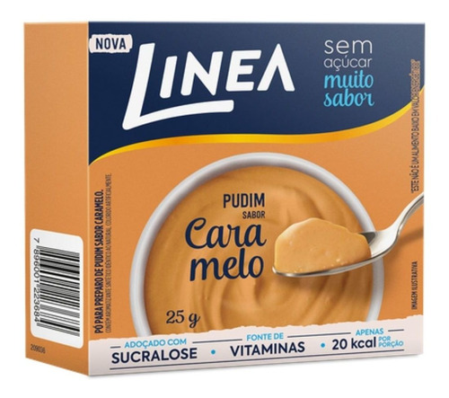 Linea Pudim Sem Açúcar Sabor Caramelo 25g