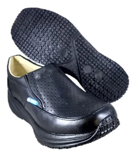 áspero Vandalir apuntalar Zapatos Negros Ergonómicos Cómodos Enfermeras Chef 1006 Naty