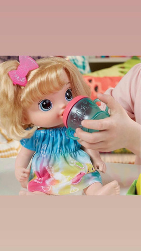 Baby Alive Fruity Sips Rubia, Muñeca Para Hacer Jugos