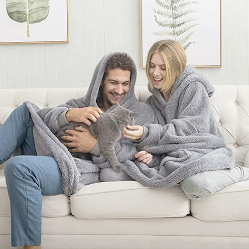 W Sudadera Cobija Afelpada Calientita Suave Hoodie Capucha