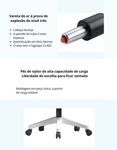 Cadeira Escritório Ergonômica C7 Neo Office Stability Branco