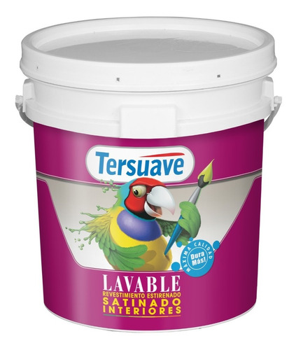 Pintura Tersuave Latex Lavable Interior Satinado 10 Lts- Mix