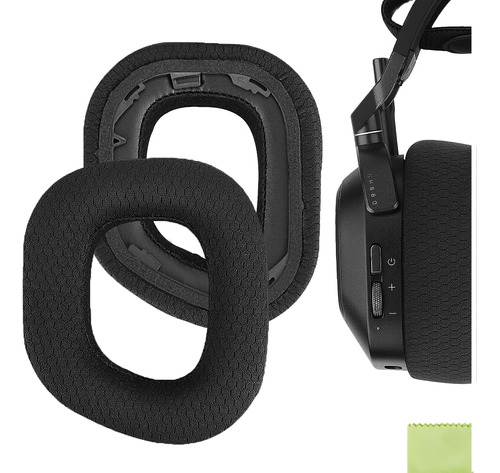 Almohadillas Para Auriculares Corsair Hs80 Rgb - Negras