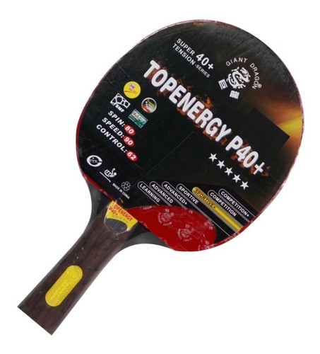 Raqueta Ittf 5 Estrellas Giant Dragon Tenis De Mesa Pingpong