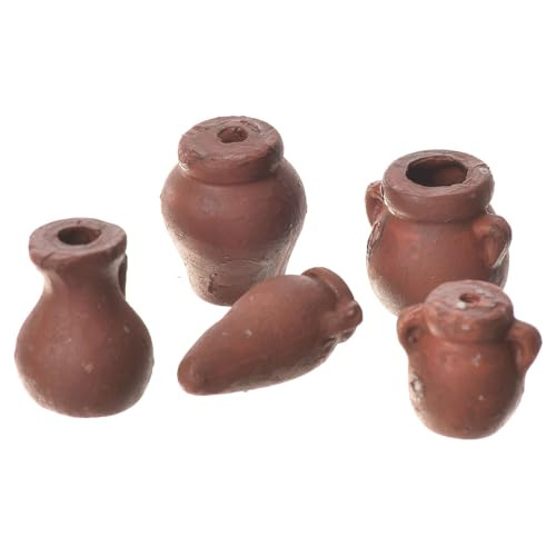 Conjunto De 5 Ánforas Variadas En Terracota Para Nacimient