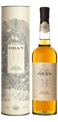 Whisky Oban 14 Años Single Malt Origen Escocia.