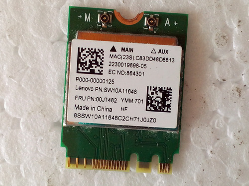 Placa Tarjeta De Red Wifi Lenovo Ideapad 110 14ibr Rtl8821ae