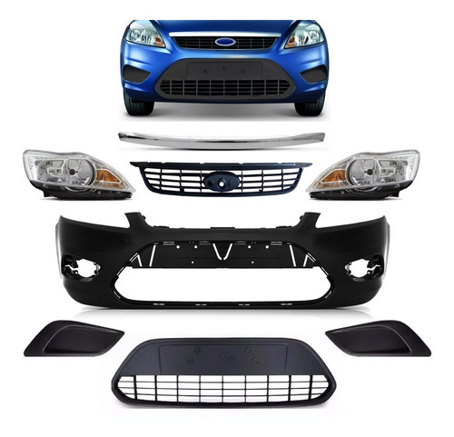 Trompa Ford Focus Rejilla Ciega 2008 2009 2010 2011 2012