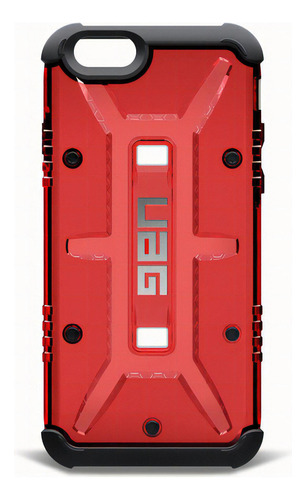Funda Celular Uag Resistente Compatible Con iPhone 6 Plus Color Rojo Liso