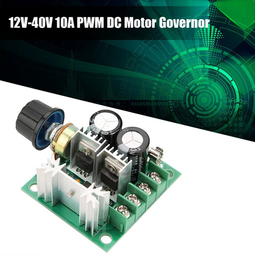 Regulador De Motor 12v-40v 10a Pwm Dc Velocidad Variable Con