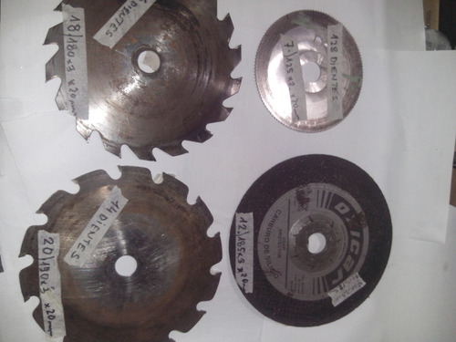 Discos De Corte Sierra Circular Y Corte Esmeril Amola(3 Y 1) (Usado)