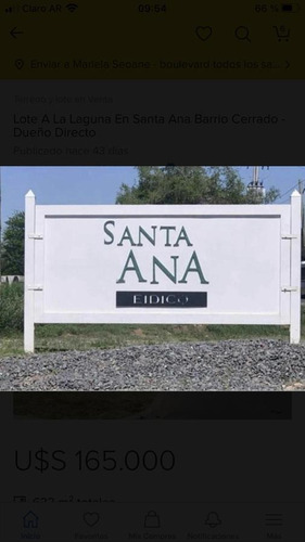 Imagen 3 de 7 de Lote Al Lago En Venta En Santa Ana - Villa Nueva