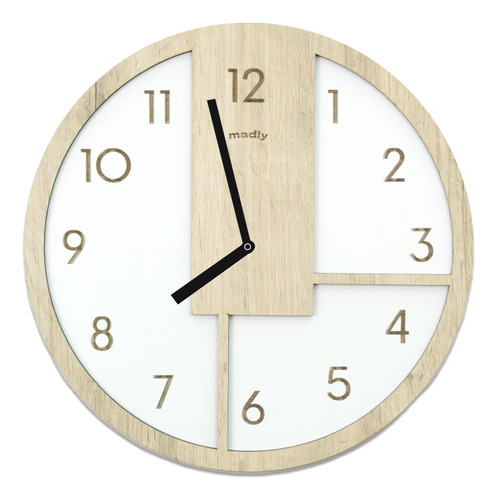 Reloj Madera De Pared - Oliver - 45cm X 45cm