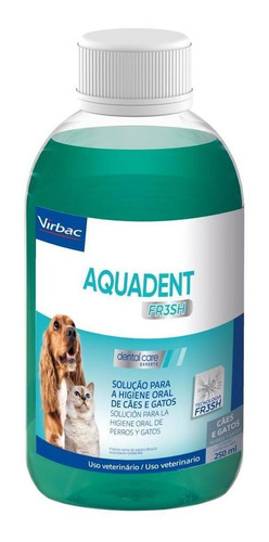 Aquadent Combate Mal Hálito Higiene Cachorro E Gato - Virbac
