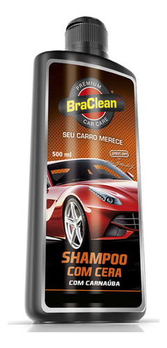 Shampoo Com Cera De Carnaúba Lava Autos Concentrado 500ml