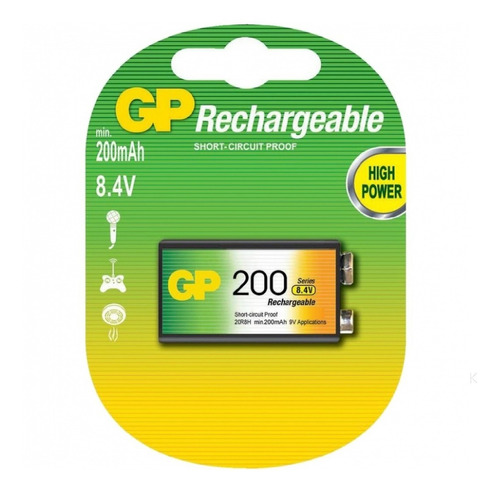 Bateria Recargable Gp 9v 200mah Febo