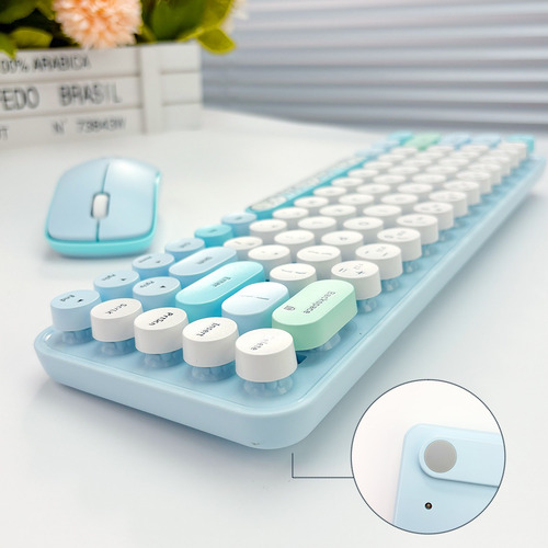 Mofii I-dou Pro Inalámbrico Kb&ms Azul Qwerty