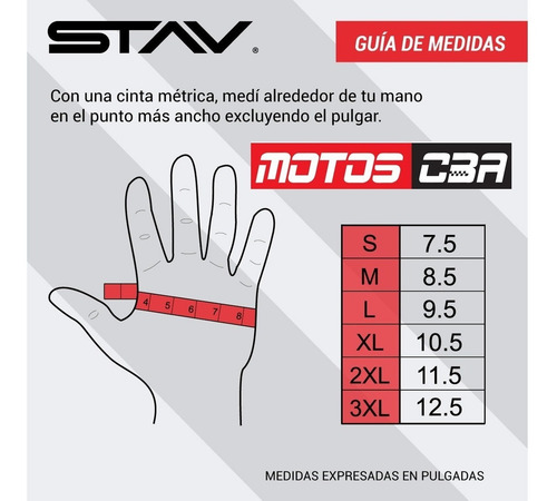 Imagen 5 de 8 de Guantes Moto Stav Base Touch Motoscba