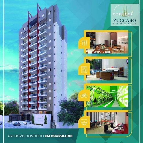 Apartamento Com 1 Dormitório À Venda, 37 M² Por R$ 259.000,00 - Vila Galvão - Guarulhos/sp - Ap11801