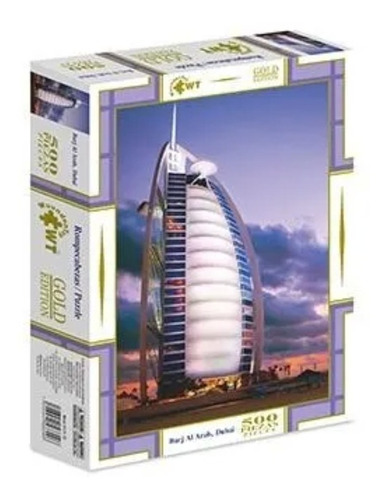 Rompecabezas Burj Al Arab Dubai 500 Pz Wuundentoy Gold Dubai