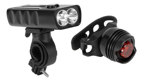 Luz De Bicicleta Portátil Con Carga Usb Doble Led De 3 Veloc