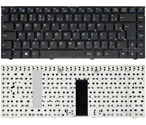 Teclado Itautec W7535 W7545 A7520 6-80-w2440-330-1 Br Ç 615