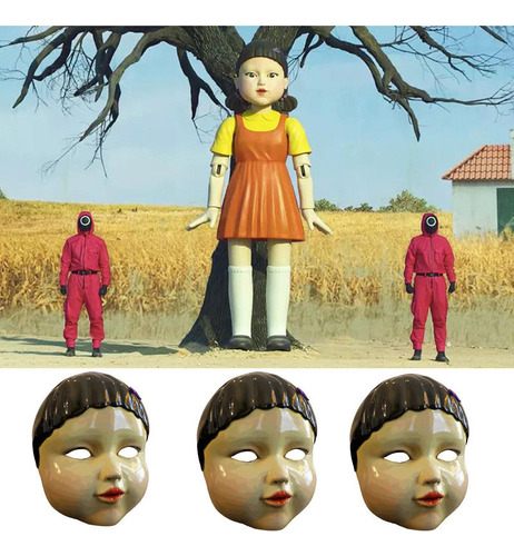 Máscara De Juego De Calamar Con Forma De Hombre Enmascarado,