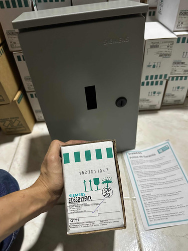 Interruptor Termomagnetico Siemens Ed63b125mx Con Gabinete