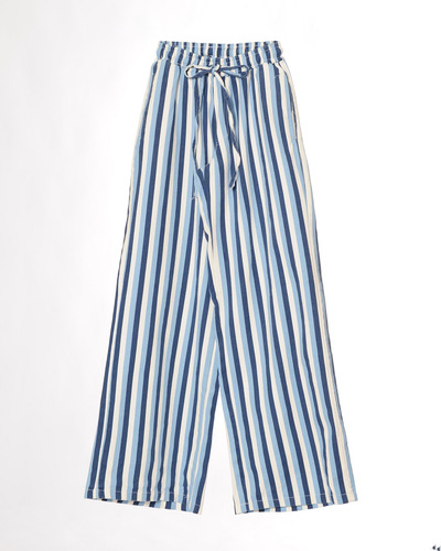 Pantalon Palazzo Tiro Medio Mujer Con Elastico Infoestilos