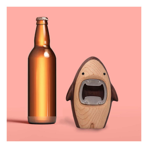 Abridor De Botellas De Vino Y Cerveza Con Forma De Madera, A