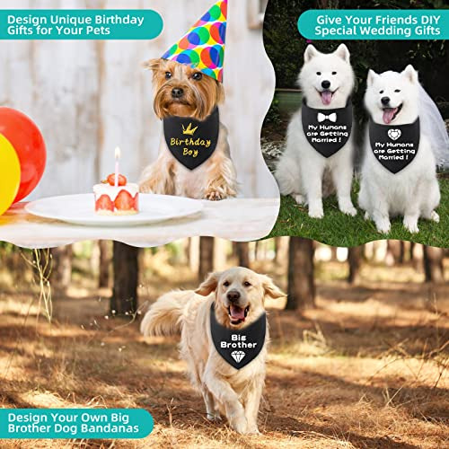 Pañuelos En Blanco Para Perros Gofshy Con Sublimación, Para
