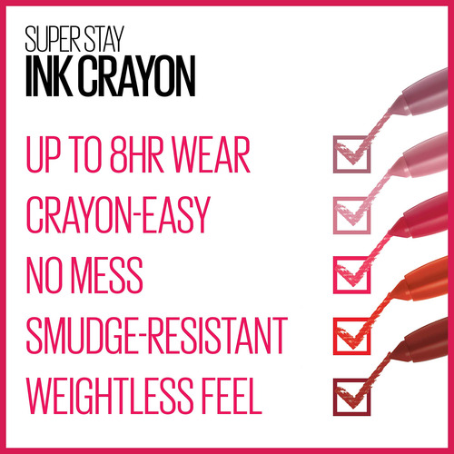 Lápiz Labial Maybelline Superstay Ink Crayon Matte Seek Adve