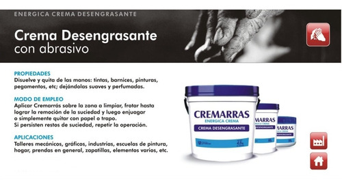 Imagen 4 de 8 de Cremarras Crema Pasta Limpia Manos Abrasiva 900 Gr Doy Pack