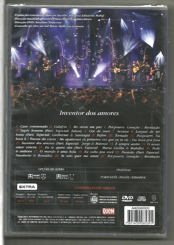 Dvd Gusttavo Lima - Inventor Dos Amores - Original - Lacrado
