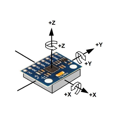 Acelerometro Giroscopio 3 Gy-521 Ejes Mpu-6050 Mpu6050 (Usado)